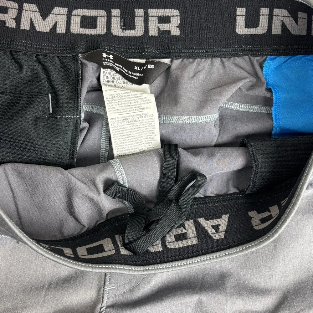 Under Armour Pants Mens XL Gray WG‎ Woven Tapered Fitted Stretch Drawstring